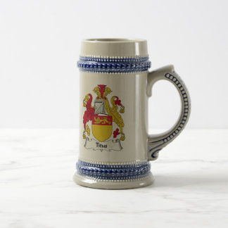 Jarra De Cerveza Escudo de la familia de Titus