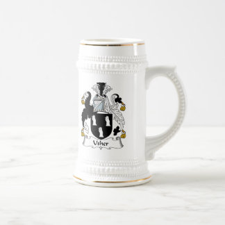 Jarra De Cerveza Escudo de la familia de Usher