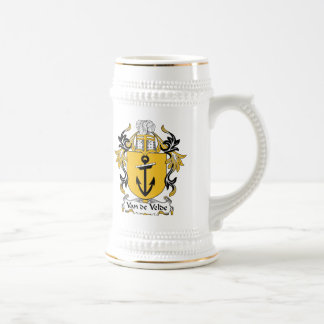 Jarra De Cerveza Escudo de la familia de Van de Velde
