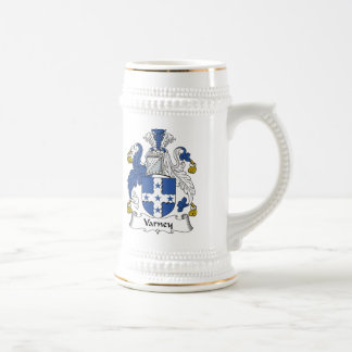 Jarra De Cerveza Escudo de la familia de Varney