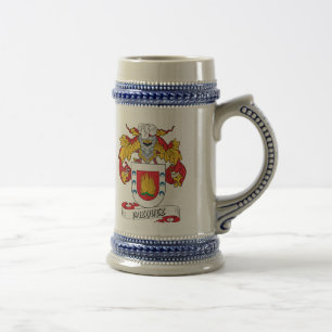 Jarra De Cerveza Escudo de la familia de Vázquez