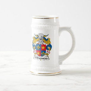 Jarra De Cerveza Escudo de la familia de Villanueva