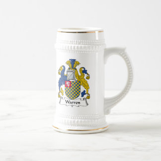 Jarra De Cerveza Escudo de la familia de Warren