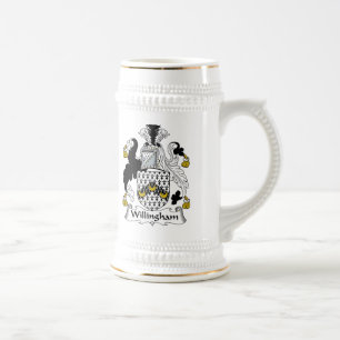Jarra De Cerveza Escudo de la familia de Willingham