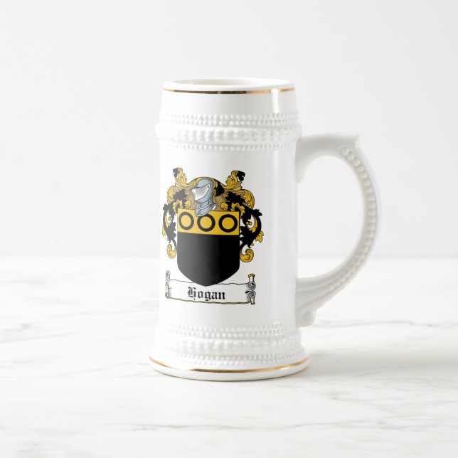 Jarra De Cerveza Escudo de la familia del Hogan (Derecha)