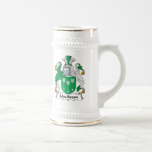 Jarra De Cerveza Escudo de la familia del macadán
