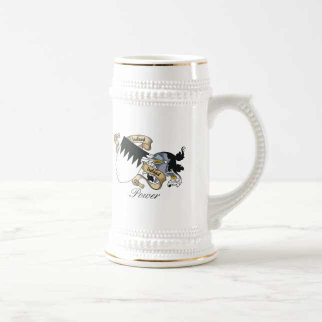 Jarra De Cerveza Escudo de la familia del poder (Derecha)