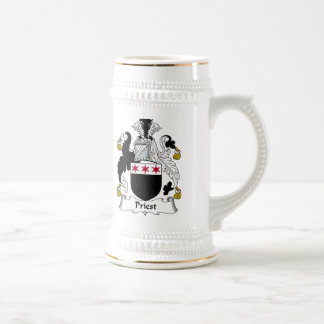 Jarra De Cerveza Escudo de la familia del sacerdote