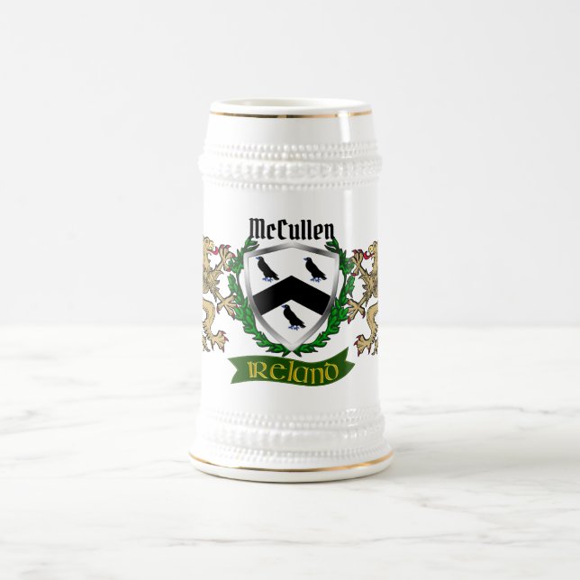Jarra De Cerveza Escudo irlandés McCullen/Cullen (Centro)