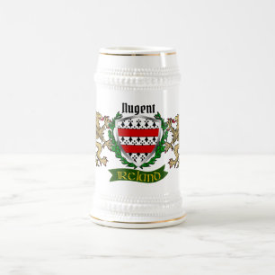 Jarra De Cerveza Escudo irlandés nugent