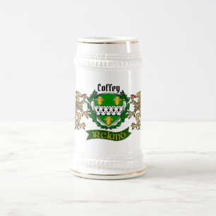 Jarra De Cerveza Escudo Irlandés Personalizado Coffey/O'Coffey