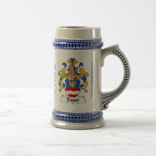 Jarra De Cerveza Escudo Stein de la familia de Bauer