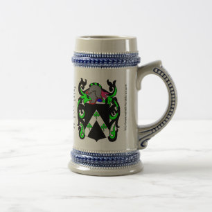 Jarra De Cerveza Escudo Stein de la familia de Davis