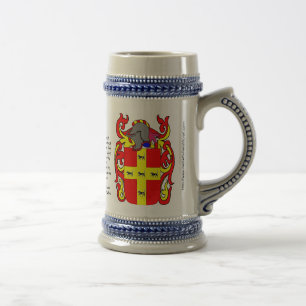 Jarra De Cerveza Escudo Stein de la familia de Martínez