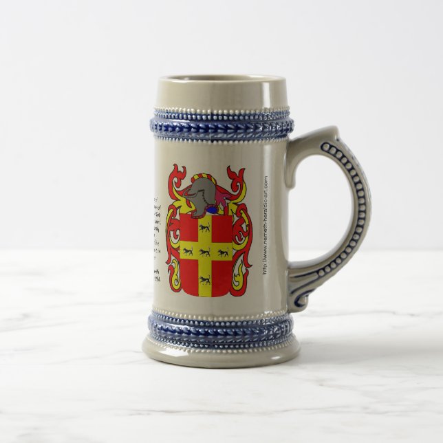 Jarra De Cerveza Escudo Stein de la familia de Martínez (Derecha)