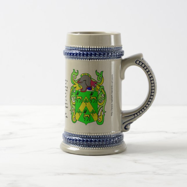 Jarra De Cerveza Escudo Stein de la familia de Robinson (Derecha)