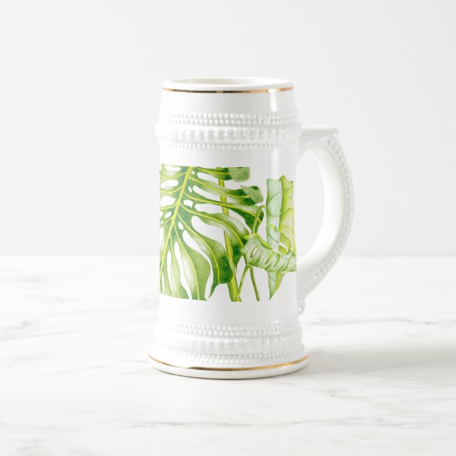 Jarra De Cerveza Esculturas de Leafy en un Stein (Anverso derecho)