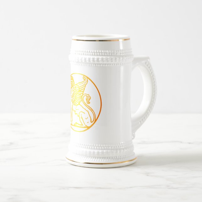 Jarra De Cerveza Esfinge de oro (Anverso derecho)