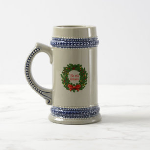Jarra De Cerveza Esta es la temporada de Wreath Beer Stein