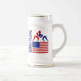 Jarra De Cerveza Estados Unidos de lucha