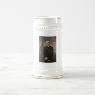 Jarra De Cerveza Estatua de la Libertad y Presidente Woodrow Wilson
