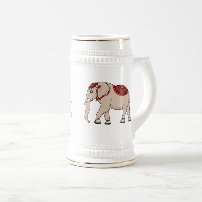 Jarra De Cerveza Estilo Mug Thai. (Anverso derecho)