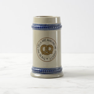 Jarra De Cerveza Estos pretzeles me están haciendo sediento