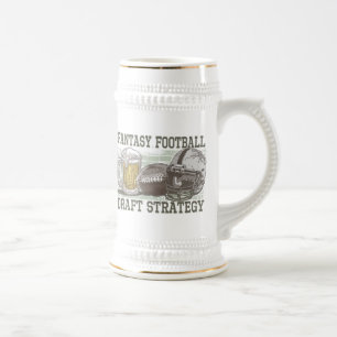Jarra De Cerveza Estrategia del proyecto del fútbol de la fantasí