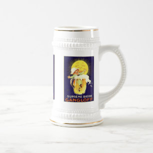 Jarra De Cerveza Etiqueta de licor vintage de Biere Supremo