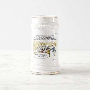 Jarra De Cerveza Ex Cónyuge Federal Divertido
