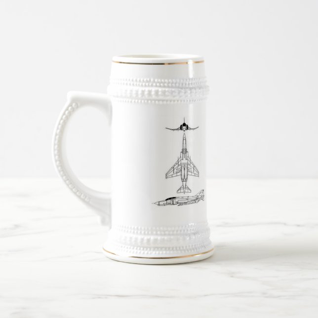 Jarra De Cerveza F-4 fantasma Stein (Izquierda)