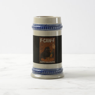 Jarra De Cerveza F-CAW-F Bebk Raven Halloween Beer Mug Tankard
