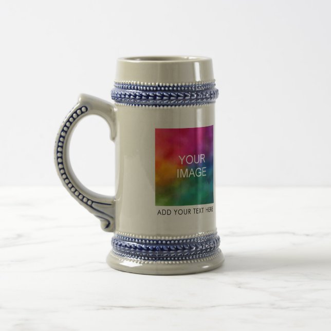 Jarra De Cerveza Familia personalizado Papá Mamá Imagen Foto Logoti (Izquierda)