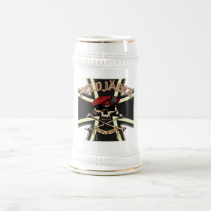 Jarra De Cerveza Feldjäger alemán con Cruz de Stein