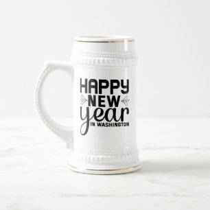 Jarra De Cerveza Feliz Año Nuevo en Washington-54688