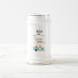 Jarra De Cerveza Feliz Camper personalizado
