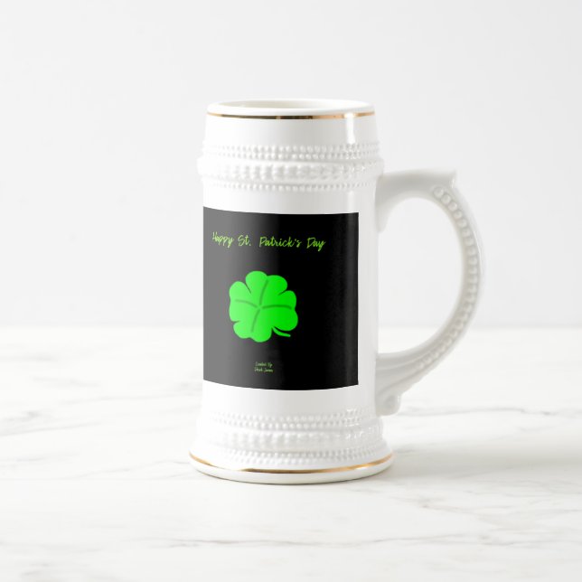 Jarra De Cerveza Feliz Día de San Patricio Stein Mug (Derecha)