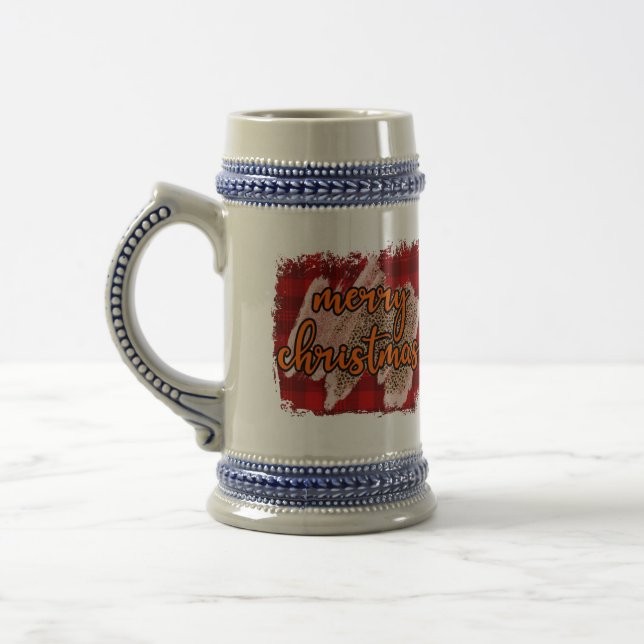 Jarra De Cerveza Feliz Navidad 22oz Beer Mug (Izquierda)