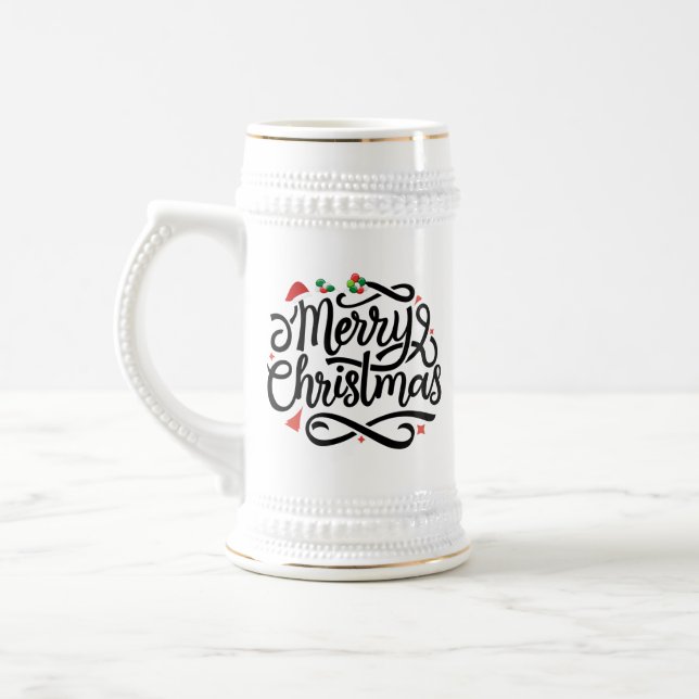 Jarra De Cerveza Feliz Navidad-61039 (Izquierda)