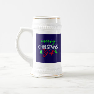 Jarra De Cerveza Feliz Navidad a todos-85217