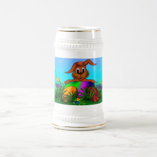 Jarra De Cerveza ¡Feliz Pascua! Conejo de Pascua