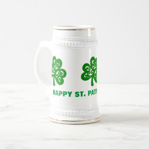 JARRA DE CERVEZA FELIZ SAN. EL DÍA DE PATRICK