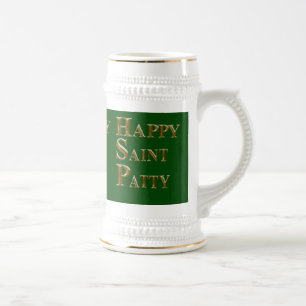 JARRA DE CERVEZA FELIZ SAN PATRICIO