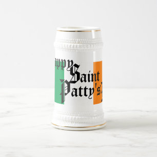 JARRA DE CERVEZA FELIZ SAN PATRICIO