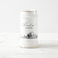 Fénix Bridal Party Gift Skyline Personalizado
