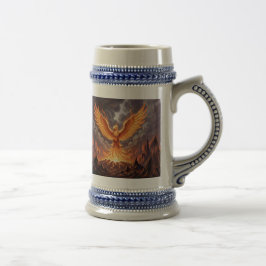 Jarra De Cerveza Fénix Majestuosa Stein
