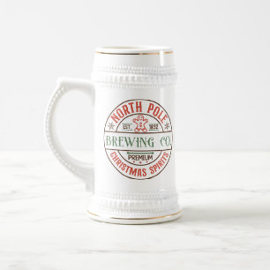 Jarra De Cerveza Festividad de la empresa de elaboración del Polo N