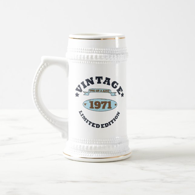 Jarra De Cerveza Fiesta de 55 años de antigüedad personalizada (Izquierda)