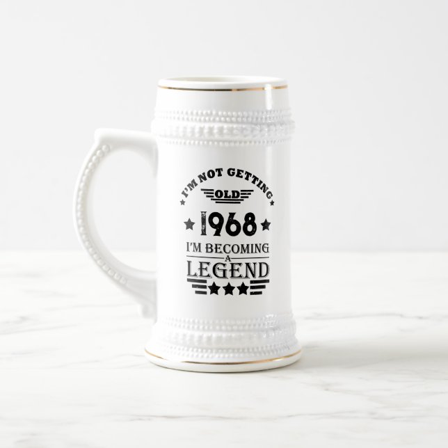 Jarra De Cerveza Fiesta de 55 años de antigüedad personalizada (Izquierda)