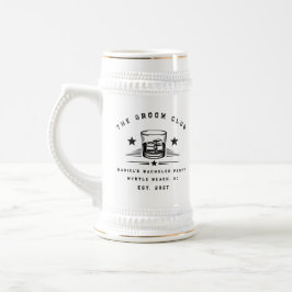 Jarra De Cerveza Fiesta de Despedida de Soltero Personalizada con T
